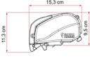 Fiamma F80S Çatı Tipi Tente Siyah Kasa 3,2 m Gri Kumaş - 3