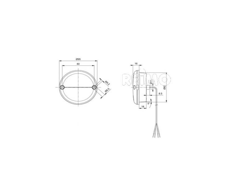 LED Sinyal Fren Stop Lambası Kırmızı - 2