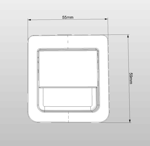 Kapı Kilidi 55x59 mm Krom Blister - 2