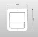 Kapı Kilidi 55x59 mm Krom Blister - 2