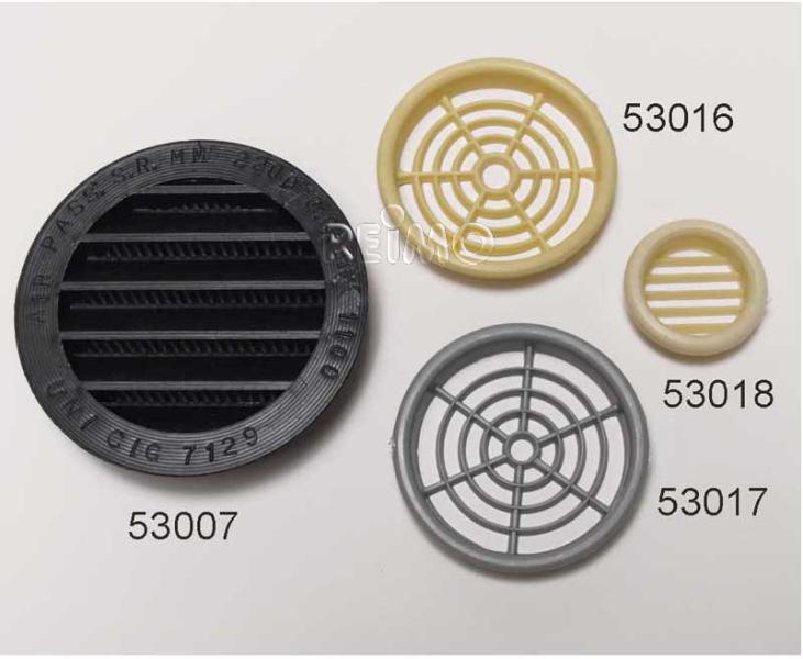 Mobilya Havalandırması 60mm yuvarlak gri - 2