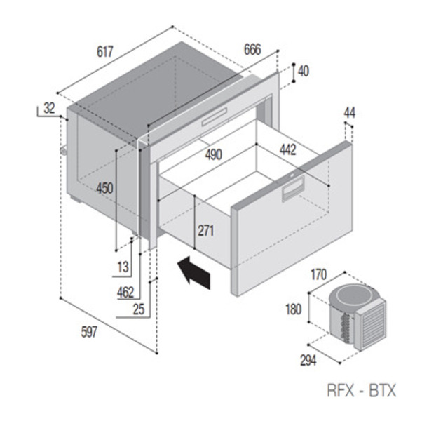 Çekmece Buzdolabı DW75RFX OCX - 2