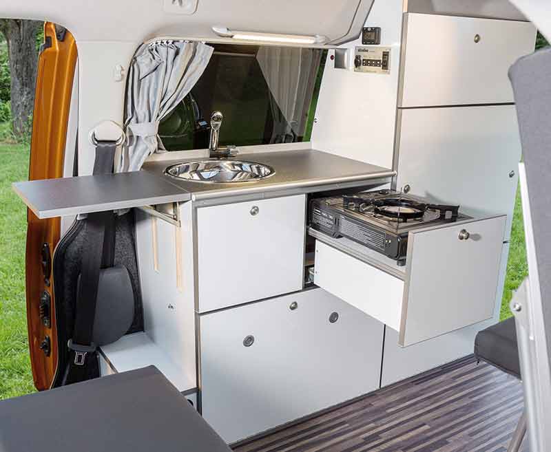 Caddy Uzun Şasi Mobilya Camp II Tech