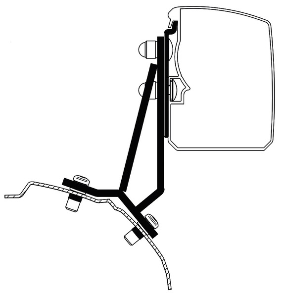 Thule 200 Ford Sabit Sol Direksiyon Adaptörü