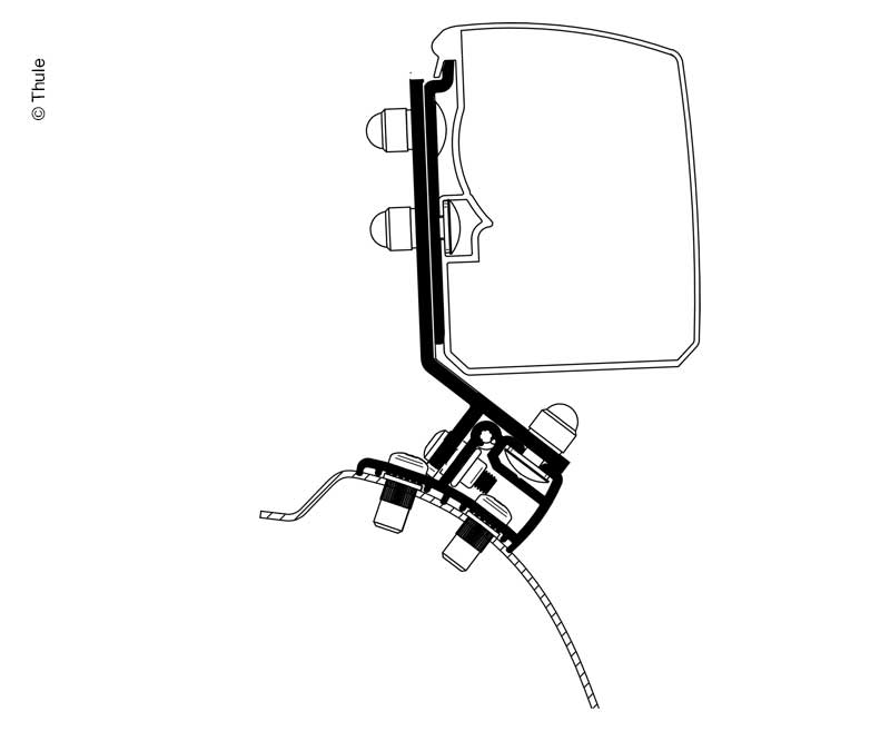 Thule 3200 PSA Sabit Sağ Direksiyon Adaptörü