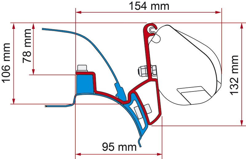 Fiamma Adaptör F35 VW T5 California