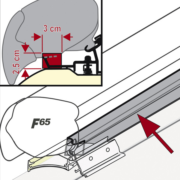 F65/F65S için Sızdırmazlık Fitili 400 cm