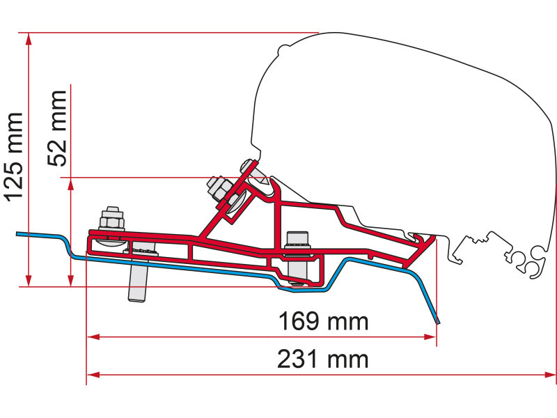 Fiamma Adaptör Ford Transit Van H2L2