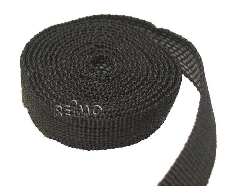 Siyah Germe Kayışı 25 mm/mt