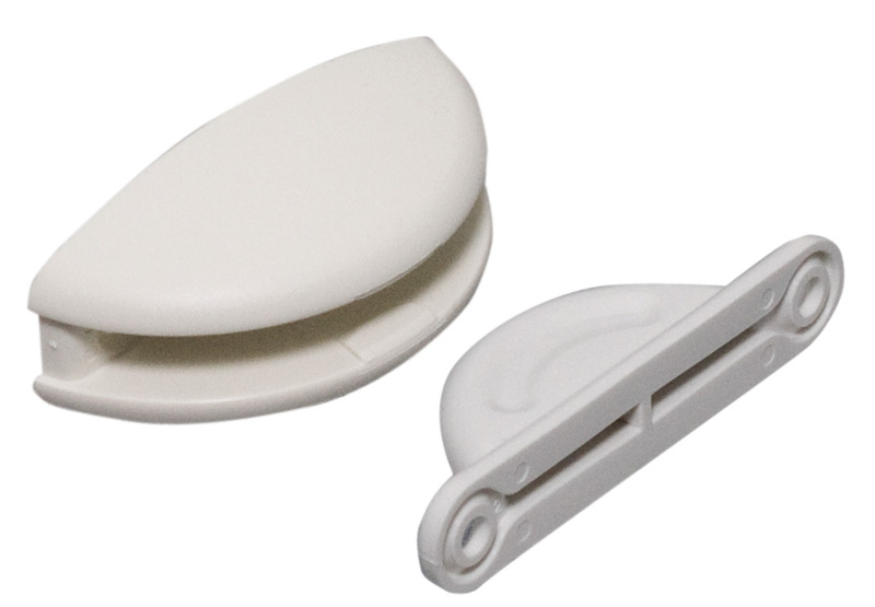 Kapı tutucu 2 adet beyaz plastik