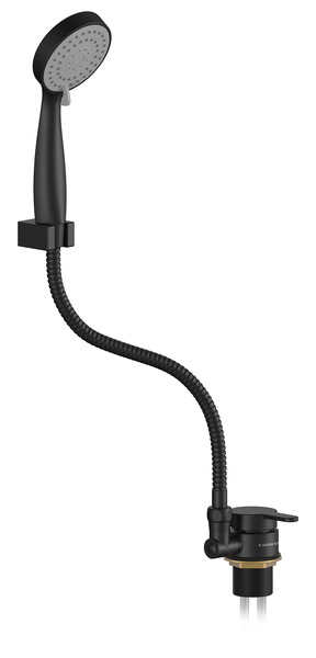 Duschset,schw,1,5m 1/2'
