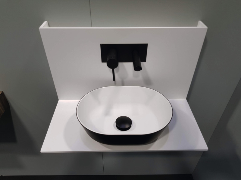 Oval Lavabo 350x260 İki Renkli