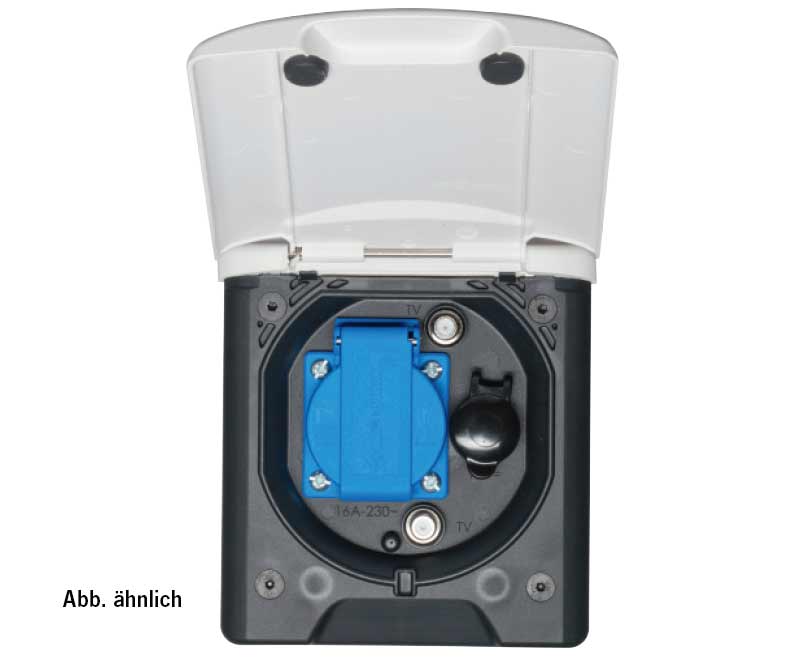 Üniversal 12V Çadır Prizi, Siyah, Mıknatıslı