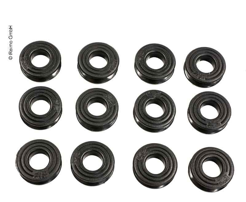 Plastik kuşgözü halkalar, 15 mm, 12 adet