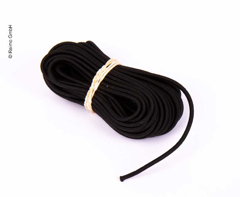 Lastik kordon, 3 mm x 10 m, siyah