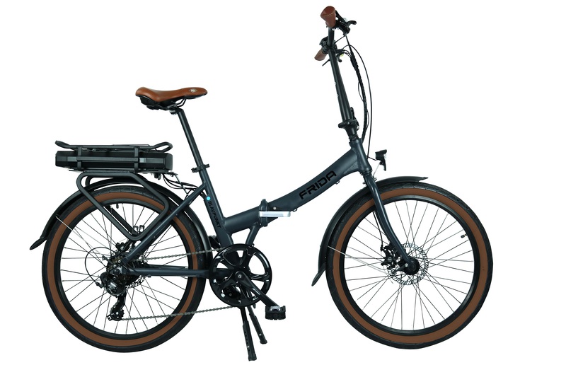 E-Bike FRIDA 24' graumatt mat gri FRIDA 24 inç elektrikli bisiklet