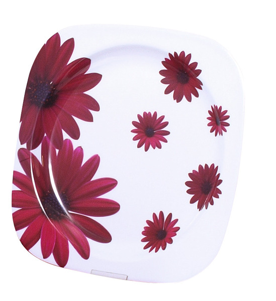 Tabak Takımı Red Flower 2parça