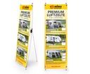 X-Banner Havalı Çadır Karavan Almanca
