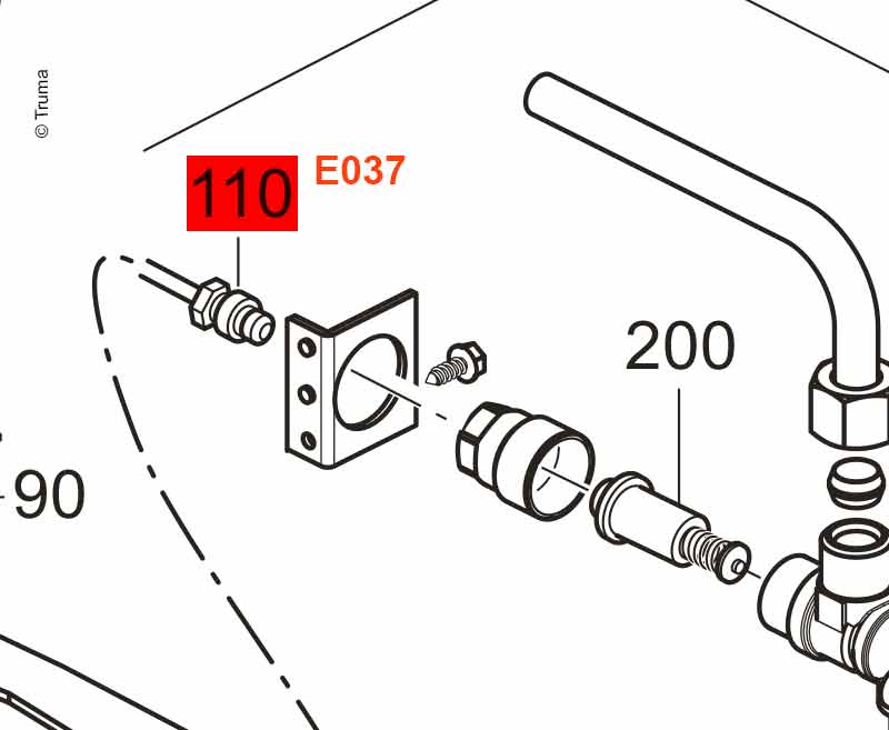 250 mm Termokupl
