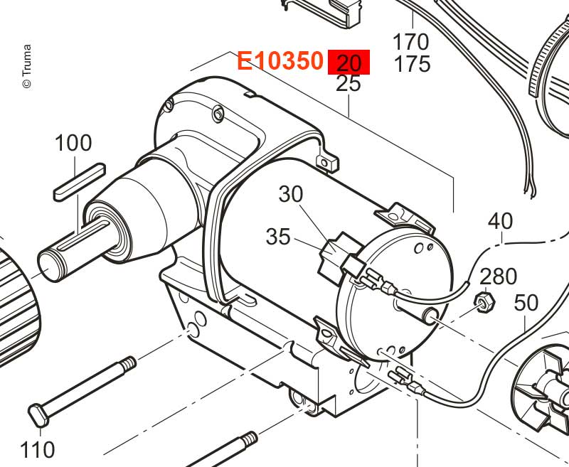 Motor/Dilişli Kutusu 'A' SE R