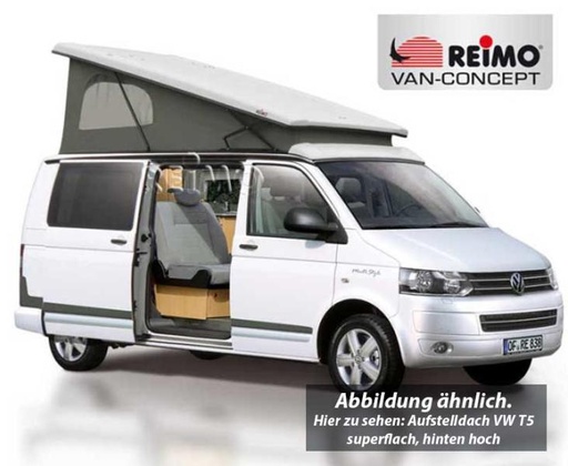 [REIMO-2115003] VW T5/6 Kısa Şasi Easy Fit Yataklı Tavan, Arka Yüksek