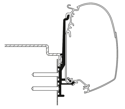 [REIMO-426791] Thule Omnistor Knaus Tourer Tente Adaptörü