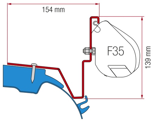 [REIMO-433414] Adaptör Mercedes Vito Westfalia