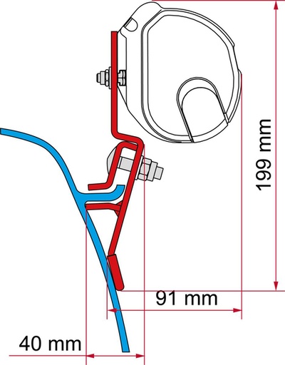 [REIMO-433431] Fiamma F35 T3 2 Parçalı Adaptör