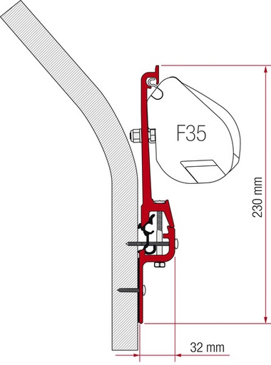 [REIMO-43366] Fiamma F35 Eriba Tour Adaptörü