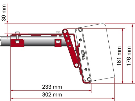[REIMO-43368] F45 İçin Tavan Rayı Tente Adaptörü