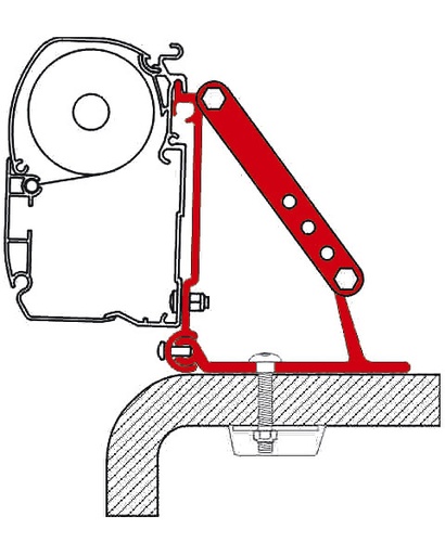 [REIMO-43389] Fiamma Çatı Adaptör Kiti F45, 50, 55