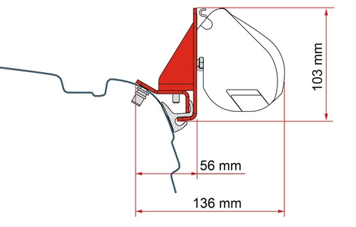 [REIMO-440532] Adapt.f.VWT5/T6 F35 Adaptör