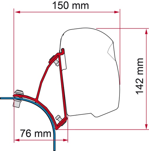 [REIMO-440710] Kit VW T5/T6 Lift Roof DB VW T5/T6 Kaldırılır Tavan DB Kiti