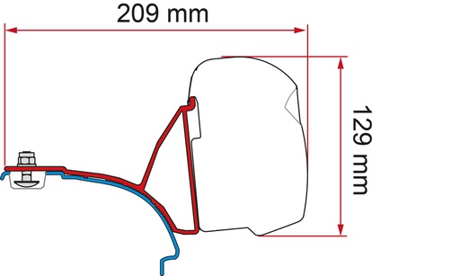 [REIMO-440716] VW T5/6 Multivan Montaj Kiti (Raylı)