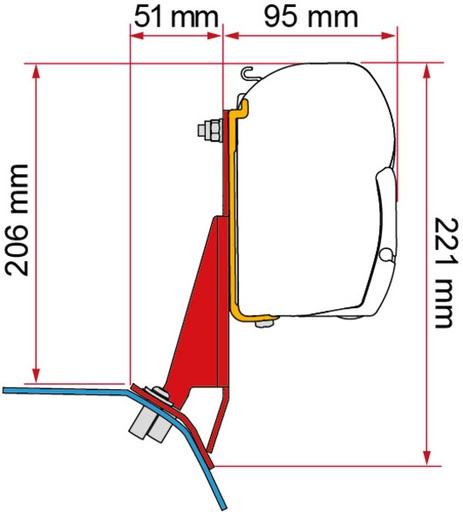 [REIMO-443335] Fiamma Adapter V710 - F43+45