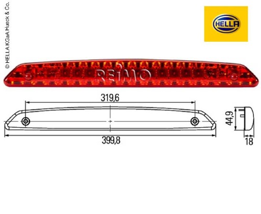 [REIMO-47007] Üst Orta Stop Lambası
