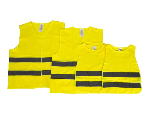 [REIMO-471285] Uyarı Yeleği Seti, Sarı, 4'lü