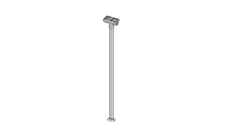 [REIMO-57201] Mafsallı Masa Ayağı Üst 720mm Gümüş
