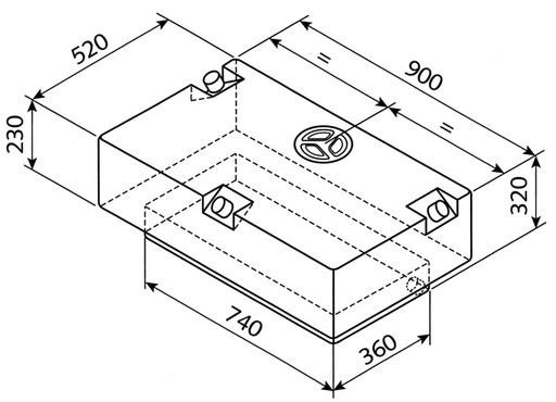 [REIMO-61104] Su Tankı 124L