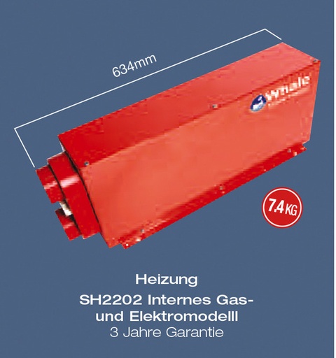 [REIMO-73341] Webasto Ankastre Gazlı/Elektrikli Isıtıcı 2 kW