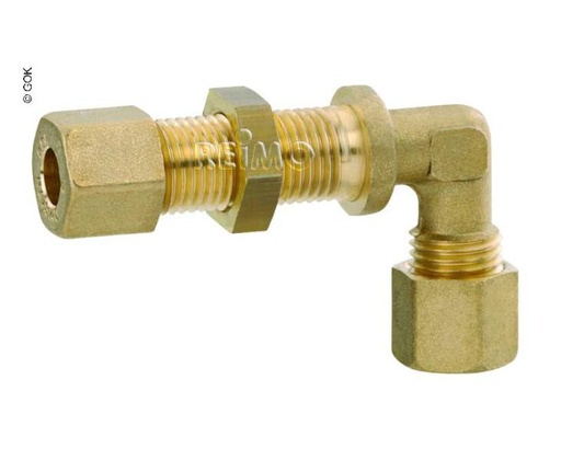 [REIMO-75418] Duvar Geçiş Rakoru 8mm Pirinç