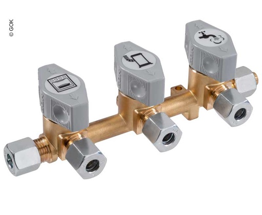 [REIMO-75468] 10 mm / 3x8 mm Çıkışlı Dağıtıcı Blok