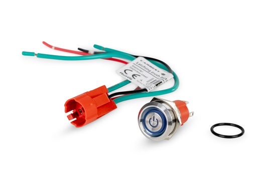 [REIMO-811207] Gümüş renkli 15A LED anahtar