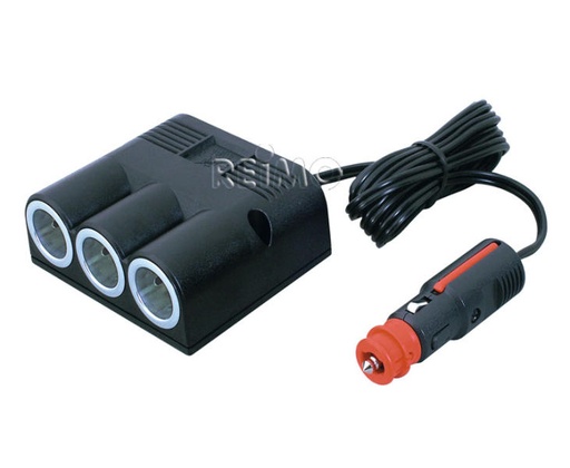 [REIMO-81180] Kablolu Üçlü Sıva Üstü Priz 12V