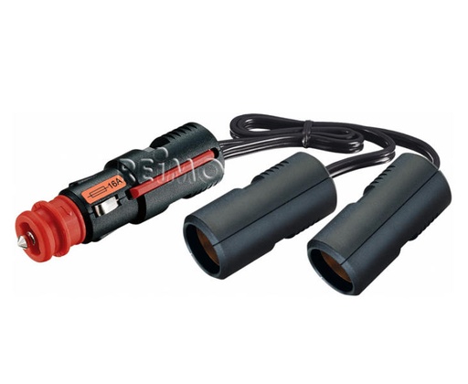 [REIMO-81193] Çiftli Soket 12/24V 2x8A Gri