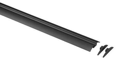 [REIMO-829995] LED Profil Alüminyum Yarım Yuvarlak Siyah