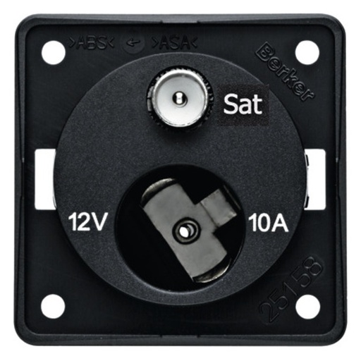 [REIMO-83160] Antrasit Uydu Prizi ve 12V Soket