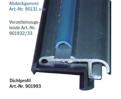 [REIMO-901933] Tente fitil kılavuz çıtası, 27x11 mm, 3 m