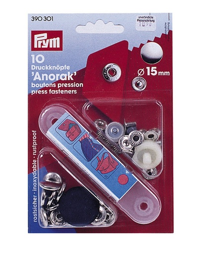 [REIMO-90215] Anorak çıtçıtı, 15 mm, 10 adet