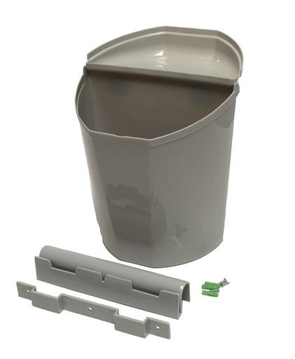 [REIMO-92108] Mülleimer 27x29x17cm grau